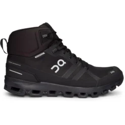 On Running Men's Cloudrock Waterproof 9 On Running Men's Cloudrock Waterproof -Fashion Footwear Store Small PNG FW19 Cloudrock Waterproof All Black M Pack Shot 1